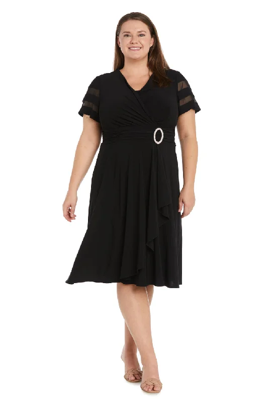 R&M Richards 9129W Short Cocktail Plus Size DressTightcircle