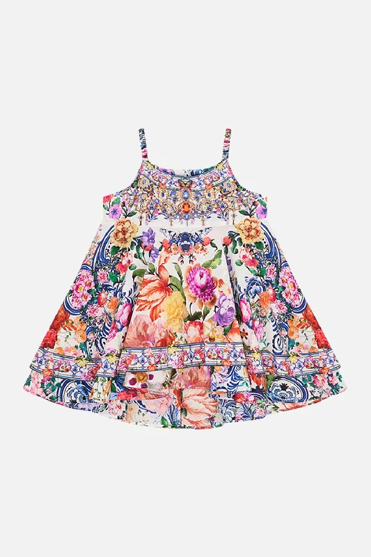 BABIES RUFFLE HEM DRESS DUTCH IS LIFEFloral Dress