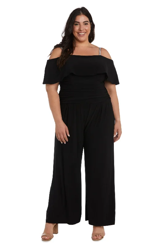 R&M Richards 5982W Long Plus Size Formal JumpsuitTightgroove