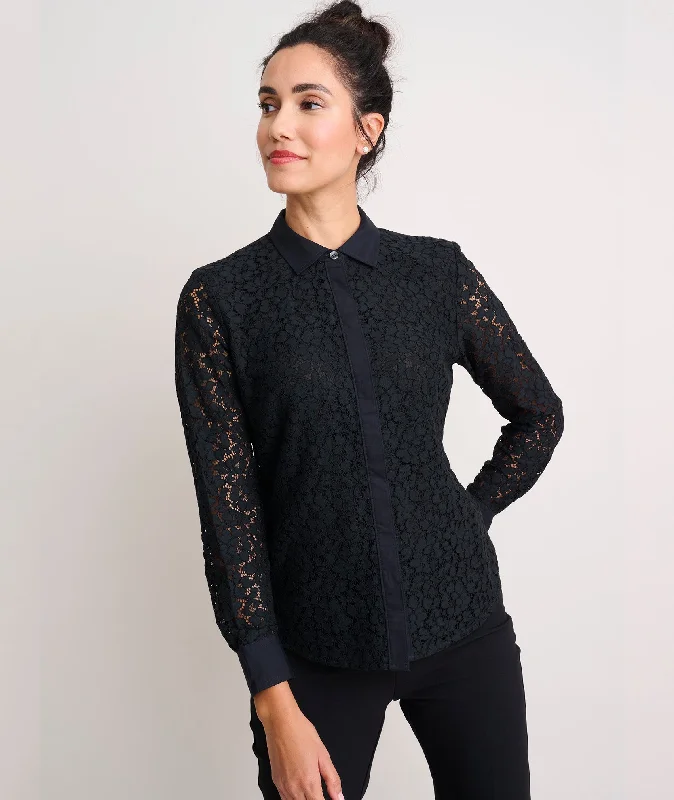 Cotton Blend Lace Holly Shirt - FINAL SALEShift Dress