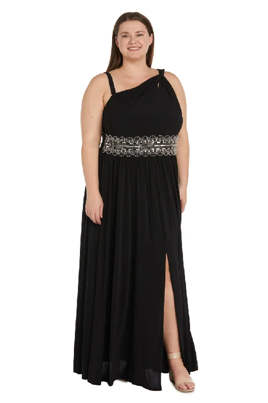 R&M Richards 9909W Long Evening Plus Size Formal DressTightdefense