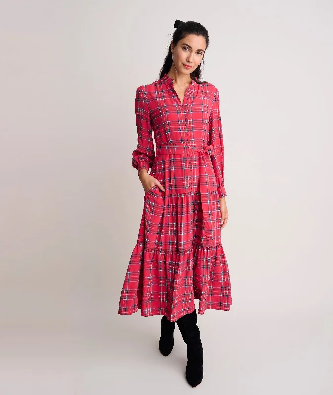 Tartan Plaid Crepe Meredith Dress - FINAL SALEWaterproof Dress