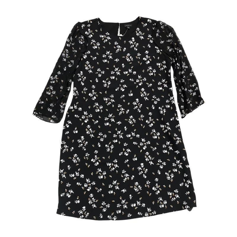 Dress Casual Midi By Ann Taylor In Floral Print, Size: LPuff-sleeve Dress