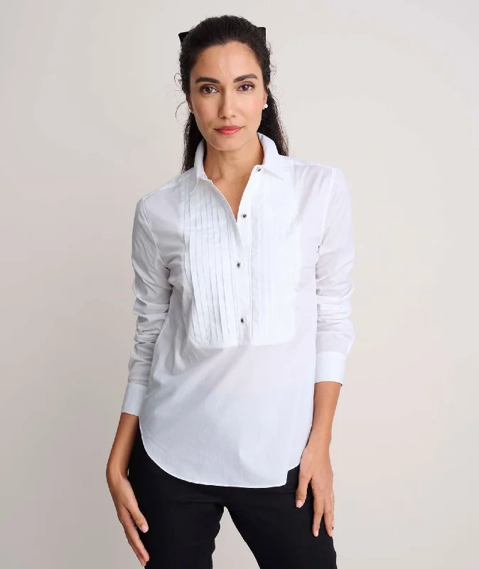 Stretch Cotton Tuxedo Dominique Shirt - FINAL SALEParty Dress