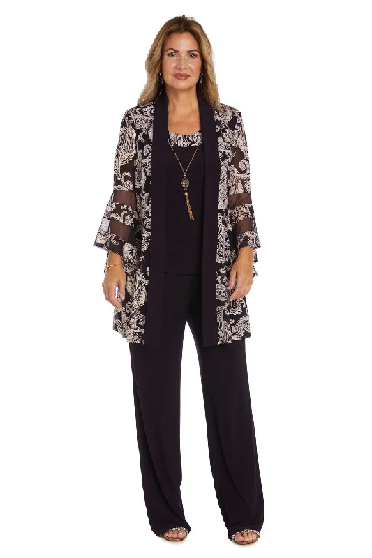 R&M Richards 9186 Two Piece Formal Print Pant SetTightplan