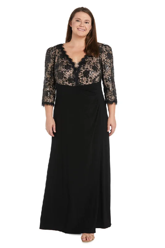 R&M Richards 1566W Long Formal Plus Size DressTightcommunity