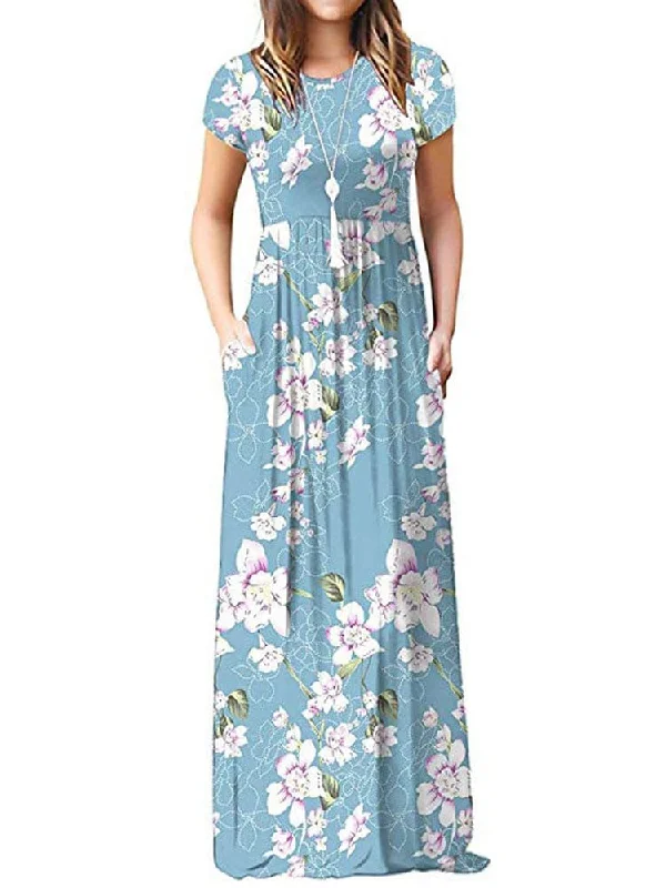 Women's Long Floral DressMidi Dress