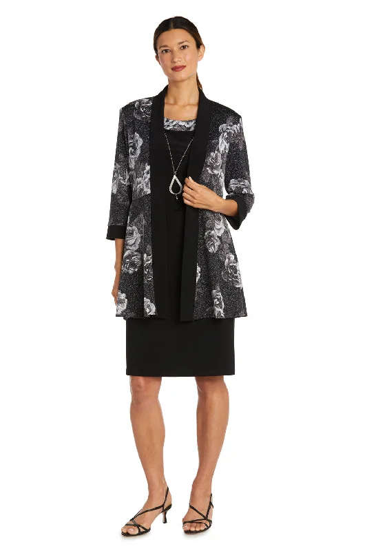 R&M Richards 9203 Printed Short Jacket DressTightfinish