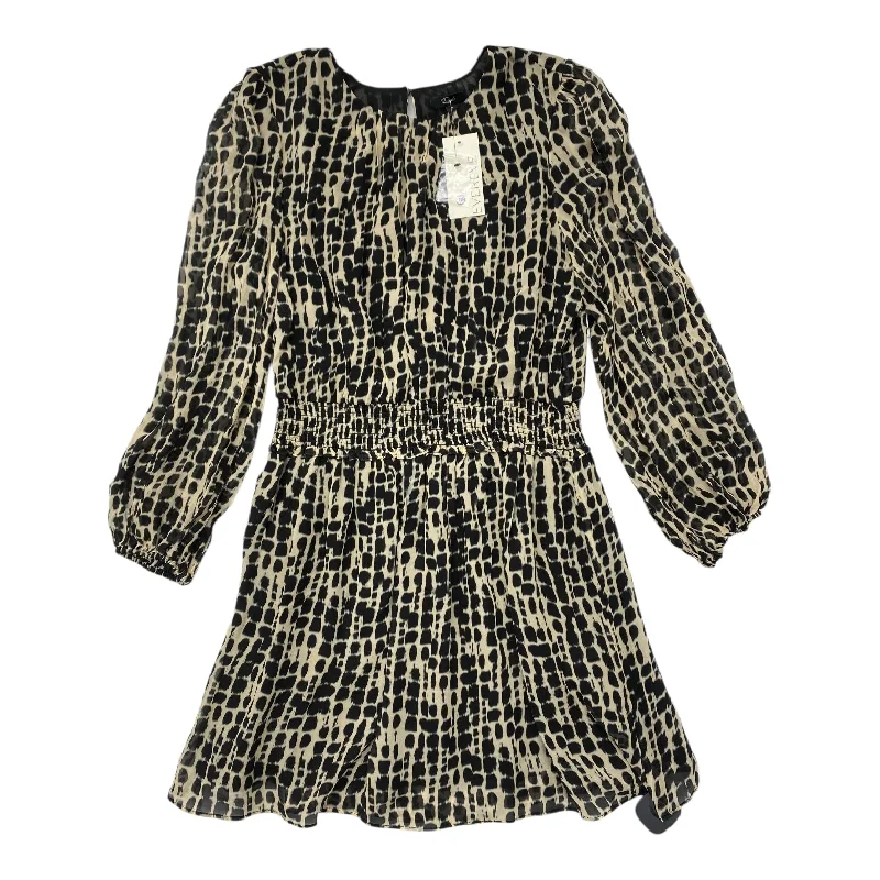 Dress Casual Midi By Rails In Animal Print, Size: LSheer Dress