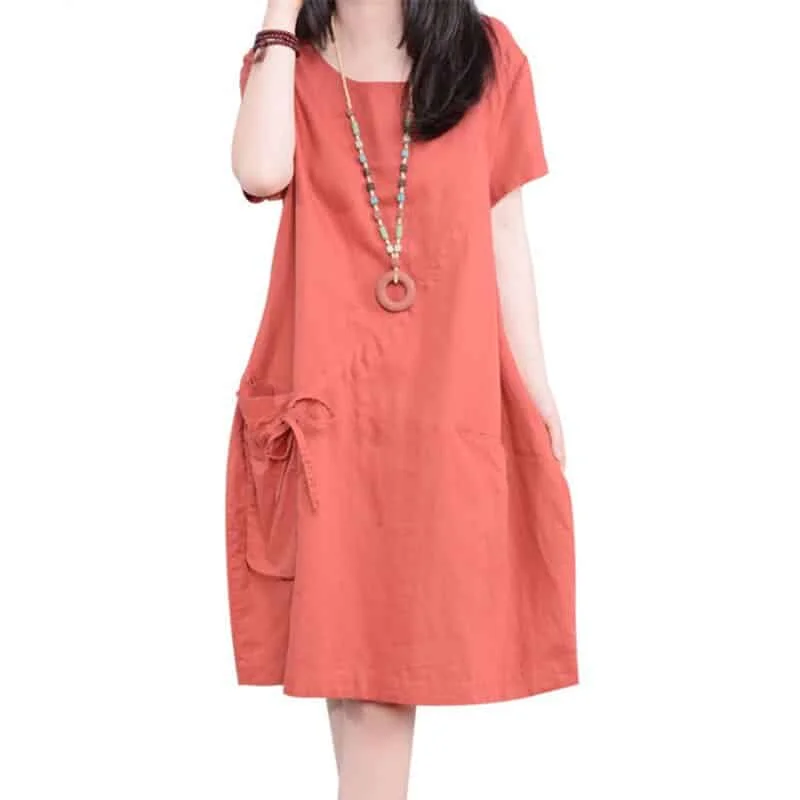 Women's Casual Cotton DressWedding Dress