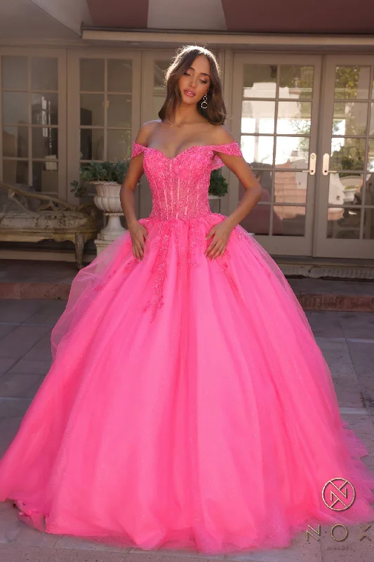 Nox Anabel H1349 Prom Beaded Formal Long Ball GownTightrhythm