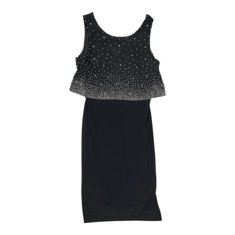 Dress Party Midi By Cmc In Black, Size: MPeplum Dress