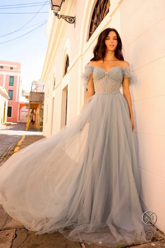 Nox Anabel Y1474 Long Formal A Line Evening Prom GownTightsecurity