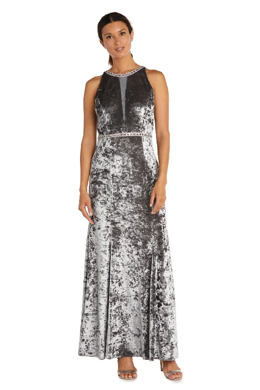 R&M Richards 9130 Long Velvet Formal DressTightvictory