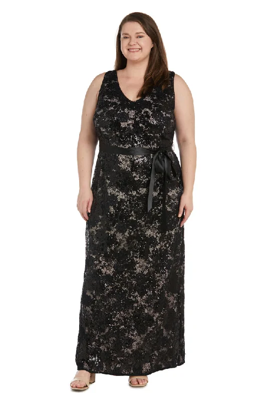 R&M Richards 1001W Long Plus Size Formal Evening DressTightdesign