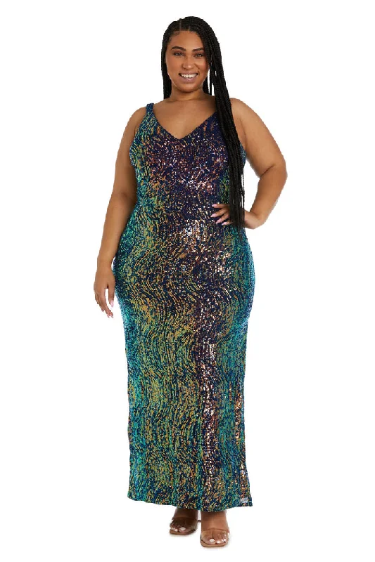 Nightway 22096W Long Evening Sequins Formal DressTightspot