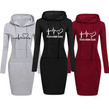 Women's Hope Faith Love Warm DressAthletic Dress