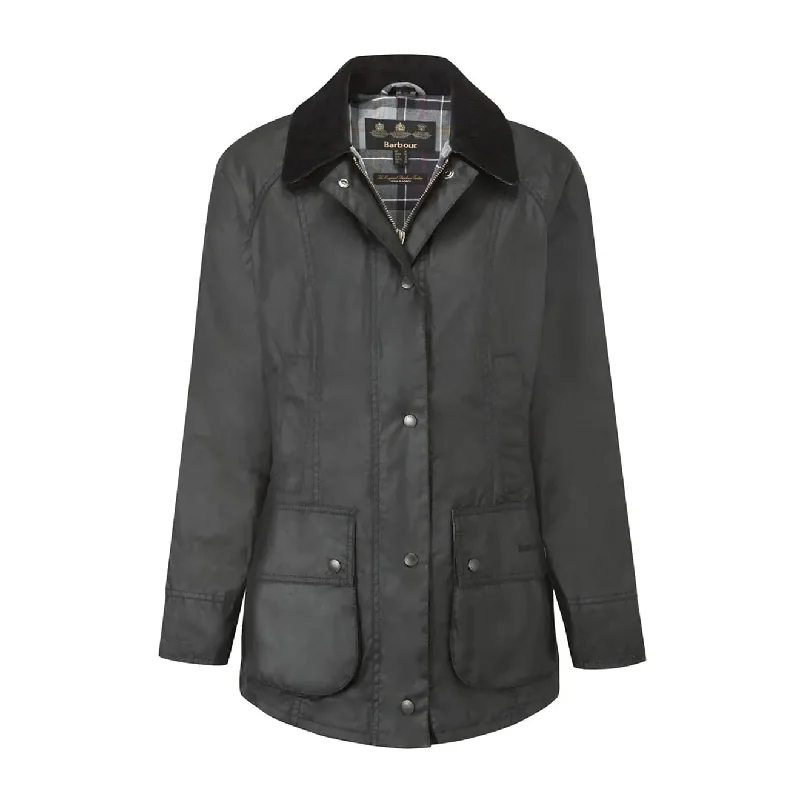 Bomber JacketsBarbour Womens Beadnell Wax Jacket Black