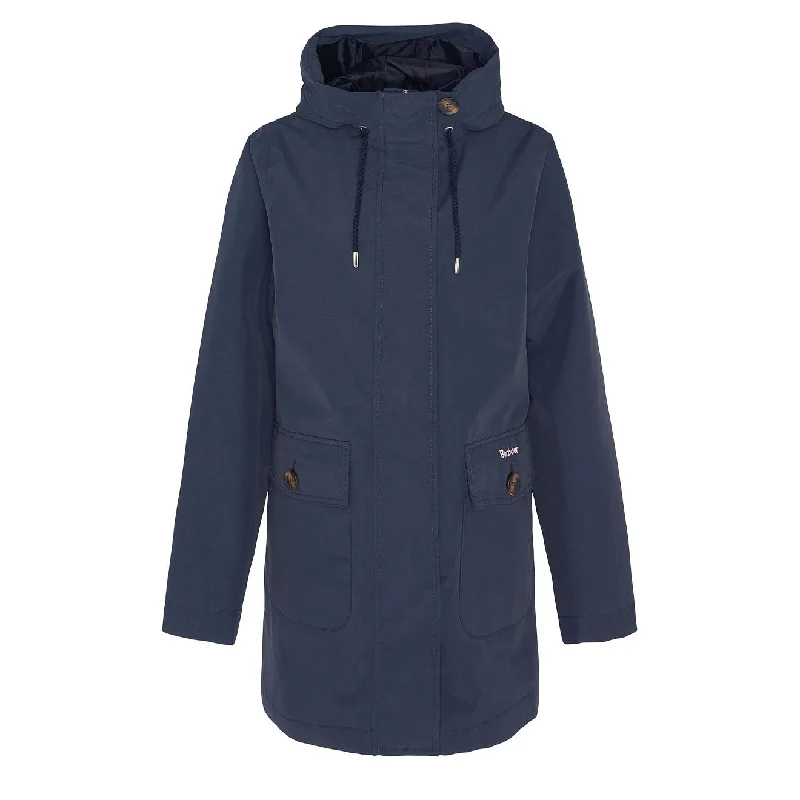 Logo JacketsBarbour Womens Lansdowne Waterproof Jacket Dark Navy