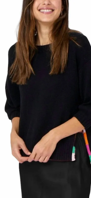 Chloe Sweater In BlackAthletic Knit Tops