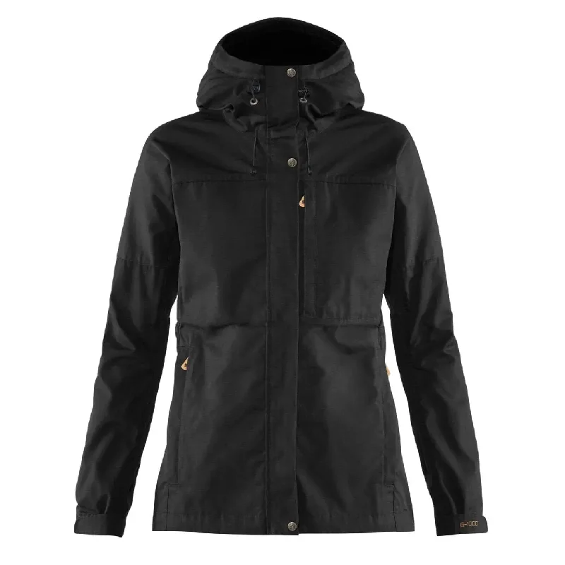 Polyester JacketsFjallraven Womens Kaipak Jacket Black