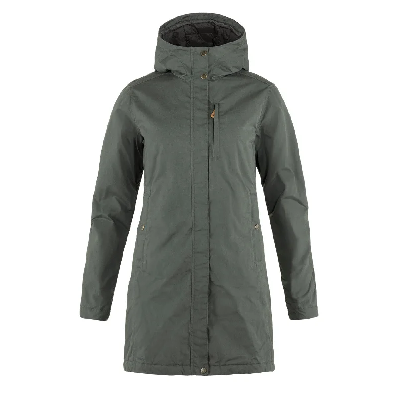 Parka JacketsFjallraven Womens Kiruna Padded Parka Basalt