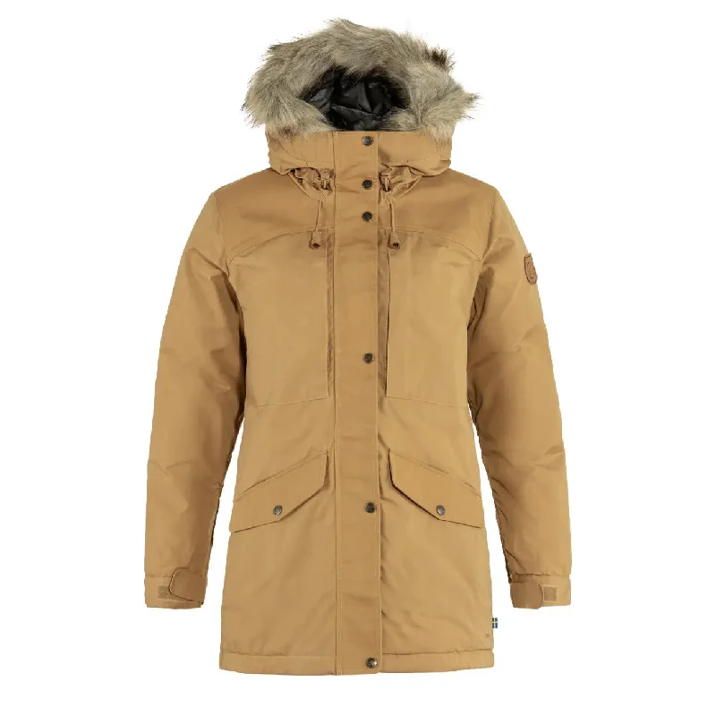 Asymmetrical JacketsFjallraven Womens Singi Down Jacket Buckwheat Brown