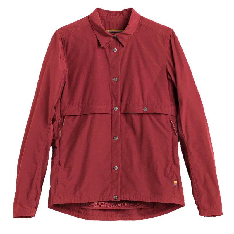 Fishing JacketsFjallraven x Specialized Womens Riders Wind Jacket Pomegranate Red