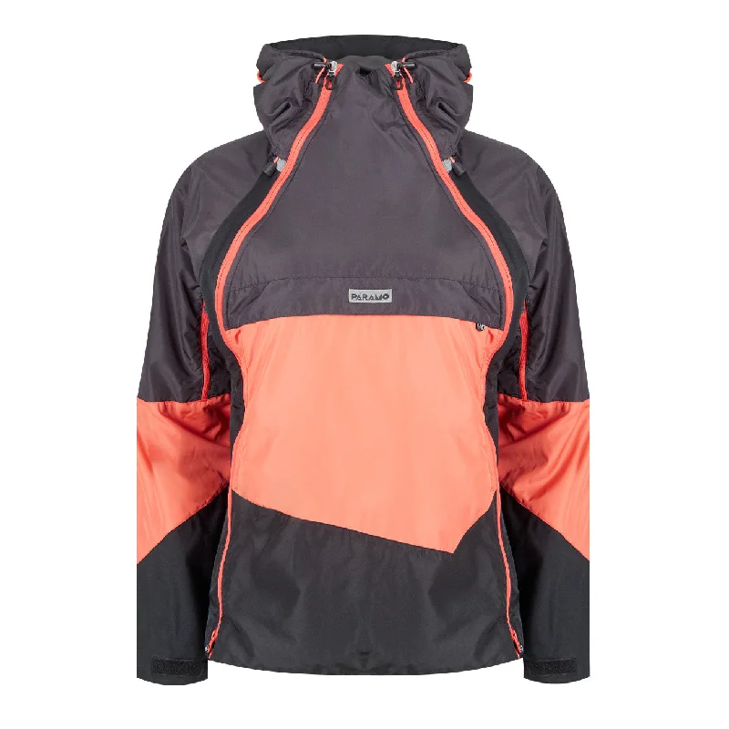 Work JacketsParamo Womens Velez Evolution Hybrid Smock Hot Coral / Steel / Black