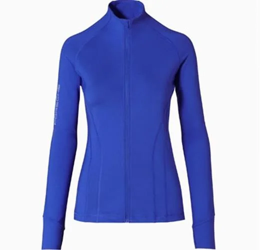 Polyester JacketsPorsche  Women's Blue Fitness Jacket- Sport