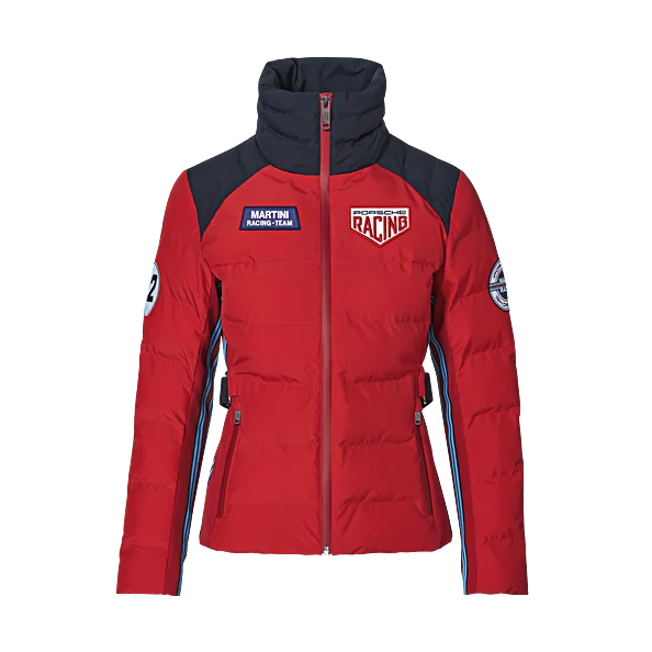 Skateboard JacketsPorsche  Ladies Quilted Jacket W/ Belt - Martini Racing