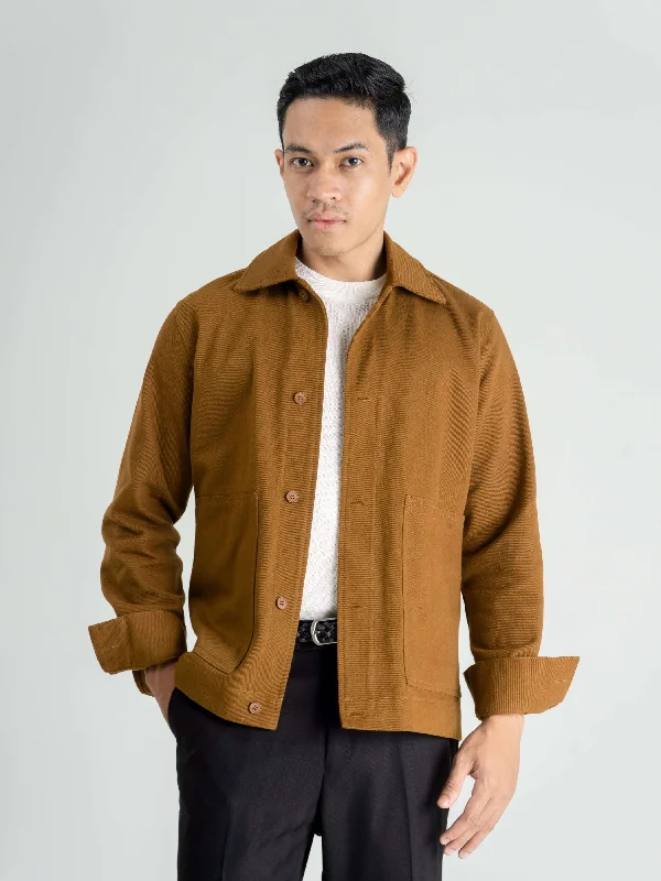 Formal JacketsTwill Work Jacket - Coffee