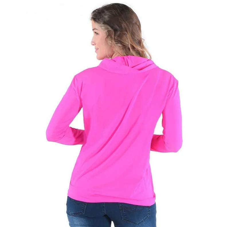 Urban ShirtsCowgirl Tuff Western Shirt Womens Breathe L/S Hot Pink 100542