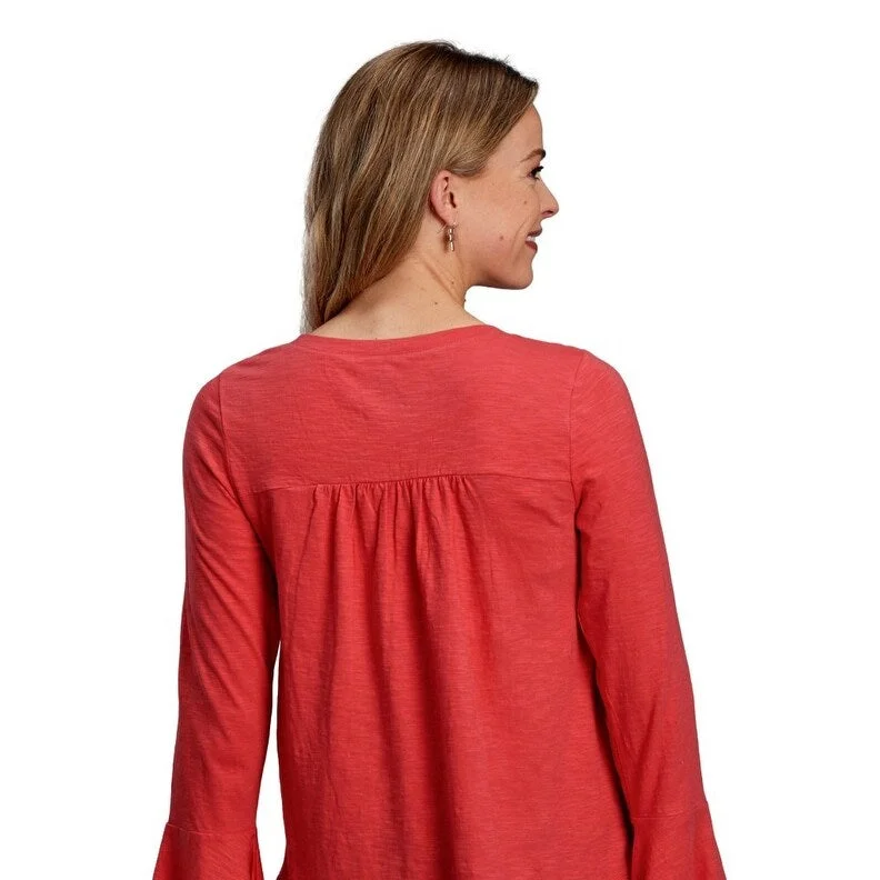 Outdoor ShirtsRoper Western Shirt Womens L/S Peasant Cotton Red 03-038-0513-7031 RE