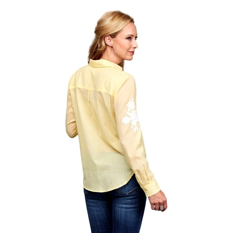 Asymmetrical ShirtsStetson Western Shirt Womens L/S Floral Yellow 11-050-0565-0556 YE