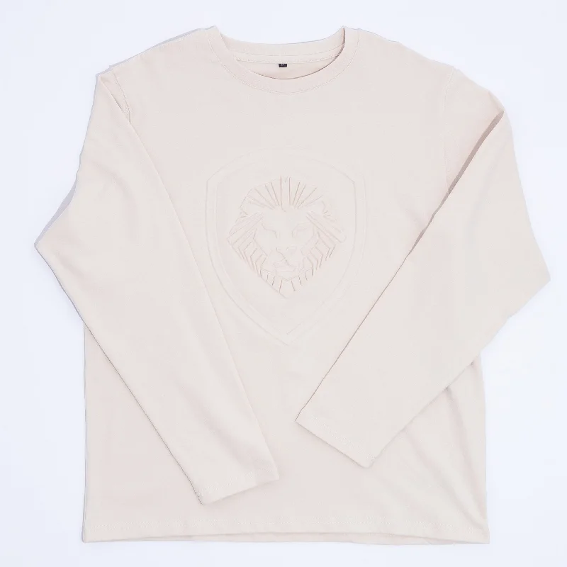 Women's VT Embossed Ivory Long Sleeve