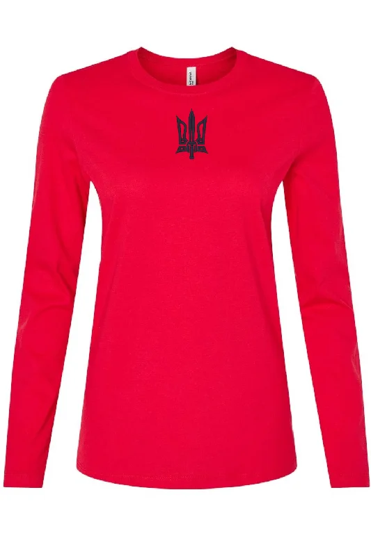 Female long sleeve embroidered top "Combat Tryzub"