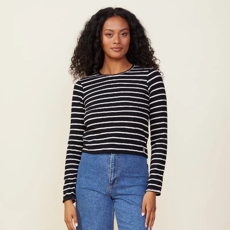 Stripe Long Sleeve Crew