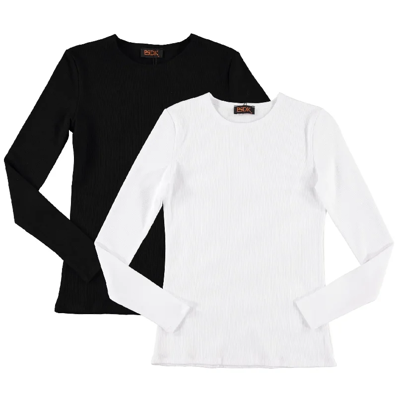 Women's Long Sleeve Ribbed Top