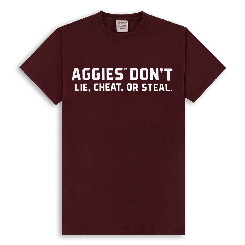 Aggies Don't Lie, Cheat, or Steal T-Shirt