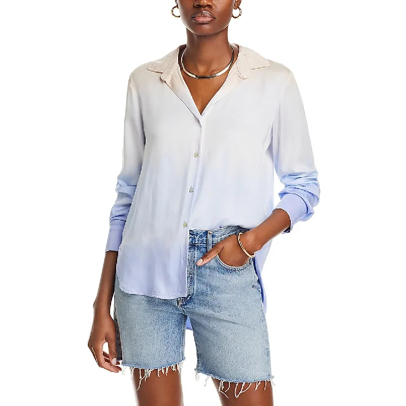 Bella Dahl Womens Collar Long Sleeve Button-Down Top