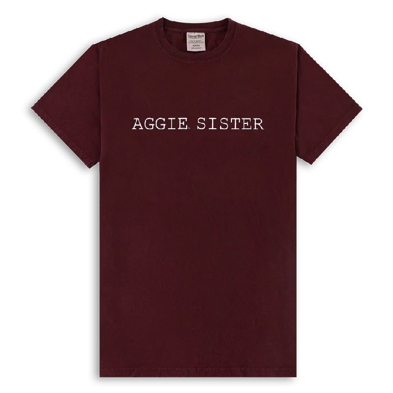 Embroidered Aggie Sister T-Shirt