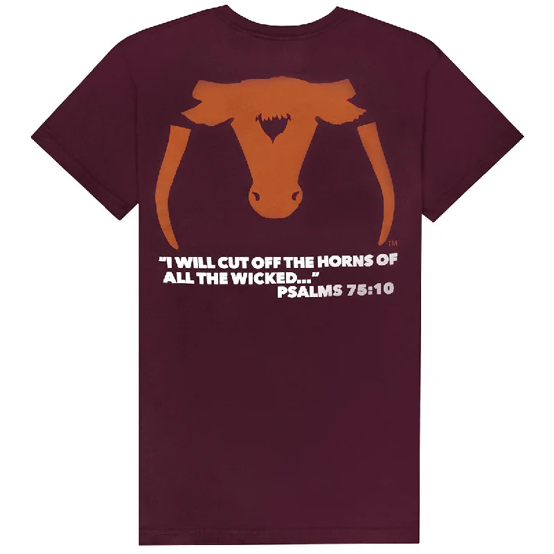 Saw 'Em Off Adult Maroon T-Shirt