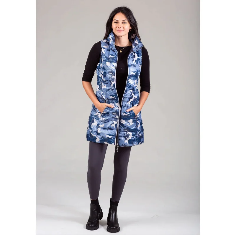 Anorak Long Vest - Navy Camo