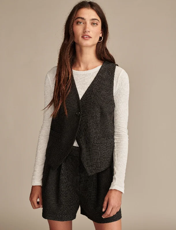 Lucky Brand Women's One Button Vest