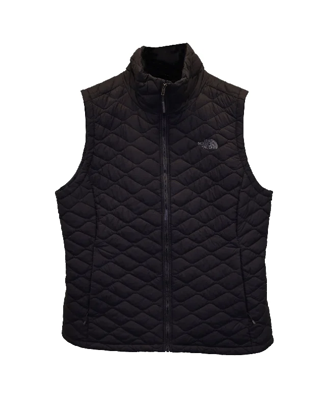 The North Face Quilted Vest in Black Nylon