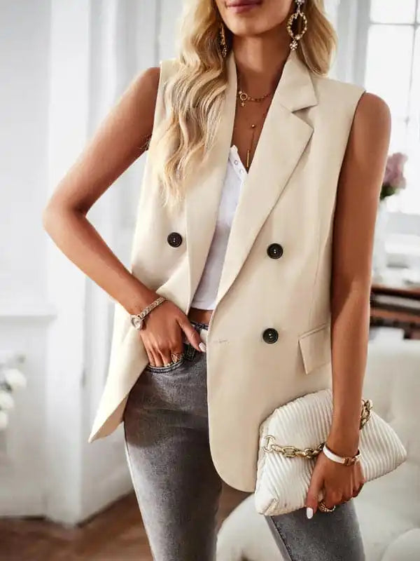 Women’s New Temperament Commuter Jacket Suit Vest