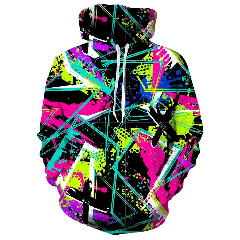 80s Retro Funny HoodieRecycled Fabric Hoodies