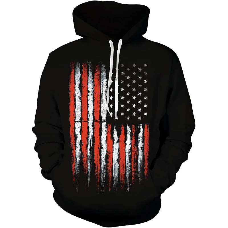 American Flag Funny HoodieRunning Sweatshirts