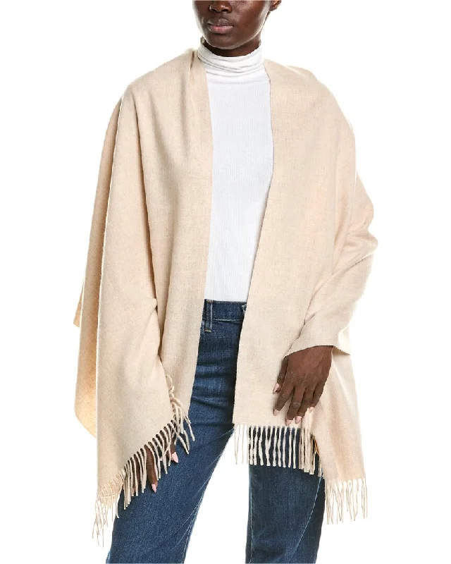 Plus size women's silk topsVince Solid Milled Wool Oversized Wrap